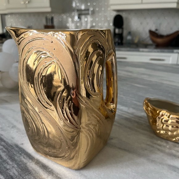 Vintage SWETYE  Salem  Golden gold, pitcher jug, and small swan with hat Chatzky - Picture 11 of 17